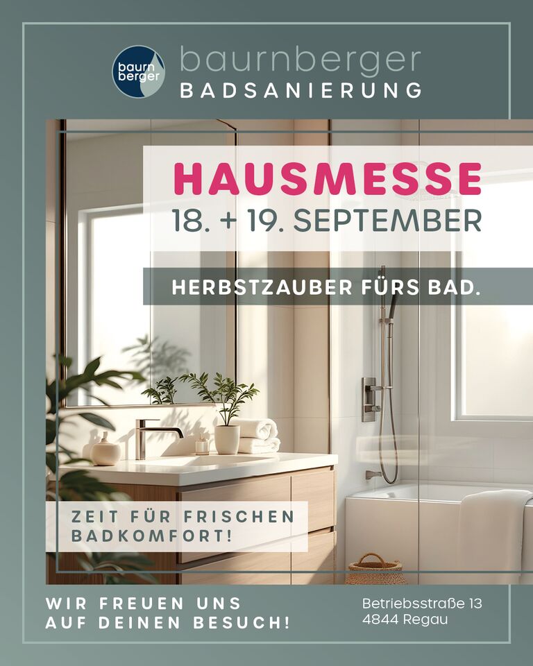 Hausmesse von 18. - 19. September